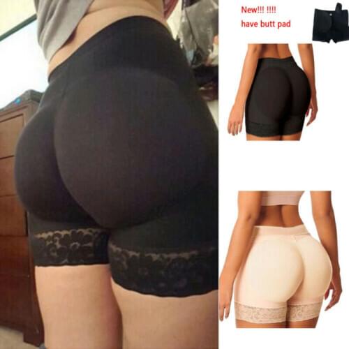 Womens Panties With High Waist Seamless Soft Padded Buttocks Underwear Sport Workout Gym Boyshort Sexy Lace Sleepwear Female