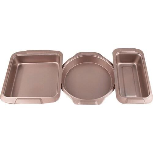 1Pcs Baking Plate Carbon Stee Non Stick Bottom Carbon Steel Cake Mold Baking Box Pizza Baking Plate