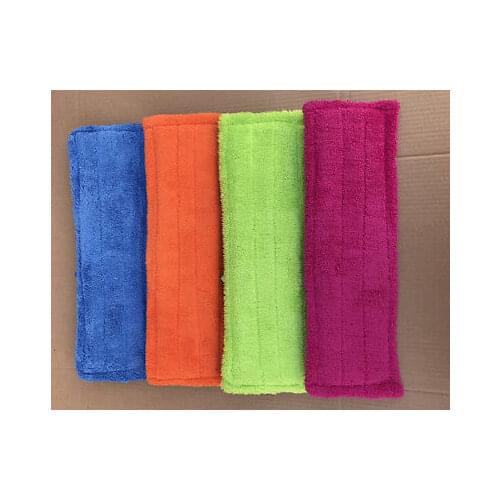 40x12cm Floor Bath Dry Cleaning Washable Mop Cloth Reusable Microfiber Pad Spray Mop Head Household Cleaning Tools