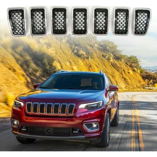 6FM74SZ0AB for 2019 2020 2021 Jeep Cherokee Front Radiator Grille Insert Kit