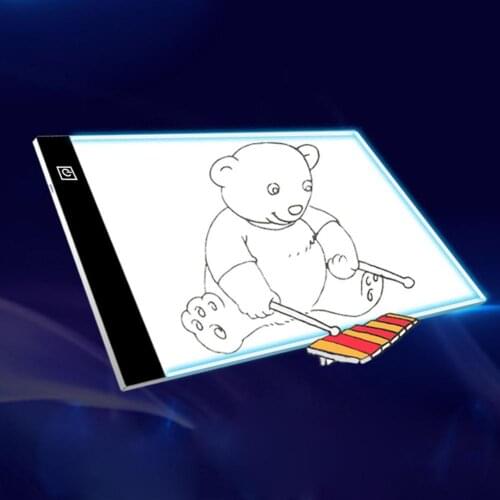 A4 Dimmable USB LED Drawing Board Art Copy Tracing Stencil Display Table Pad Whiteboard
