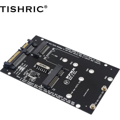 TISHRIC MSATA M.2 NGFF SSD To 2.5 Inch SATA 6.0Gbps 2 In 1 Converter Card Adapter Support PC Laptop Hard Disk Diagram