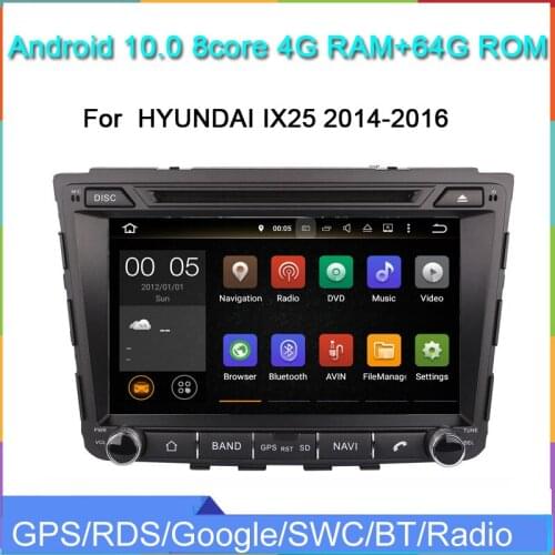 Android10 car dvd multimedia player for Hyundai IX25 2014-2016 gps navigation car radio audio stereo headunit Carplay auto