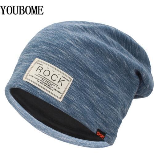 YOUBOME Brand Knitted Hat Skullies Beanies Winter Hats For Women Men Mask Female Male Gorros Bonnet Baggy Soft Autumn Hats Caps