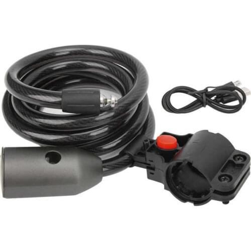 Cable PadLock Bluetooth Fingerprint Lock Anti‑Theft Anti‑Shear for Motorcycle Electric Car Bike Glass Door IP65 Waterproof