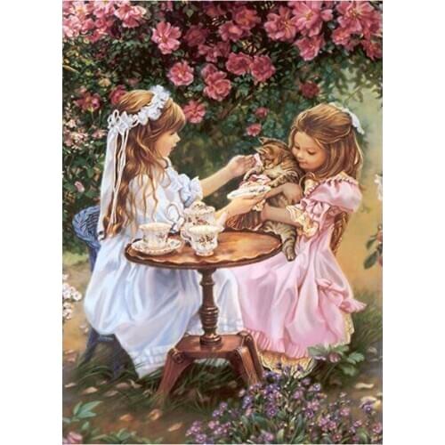 Children diamond painting full square kids girl diy rhinestone embroidery picture puzzle diamond art drawing wall sticker decor