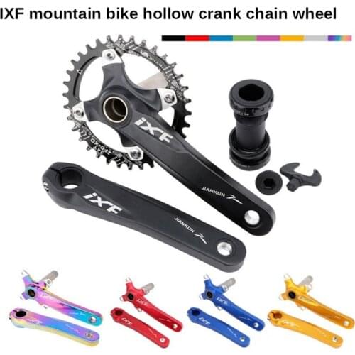 Mountain Bike Hollow All - in - one Crank Mid-axis IXF Modified Single Disc Dental Disc 32T 34T 36T 38T Bike Crankset Bmx
