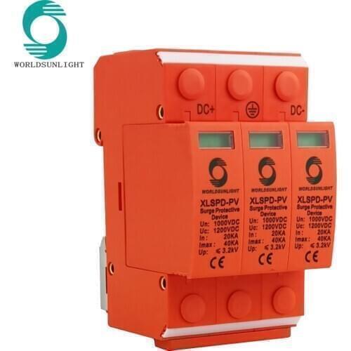 Top Sale Guaranteed Quality TUV DC 3p 1000V Surge Protective Device, Solar PV Electrical Fuse SPD