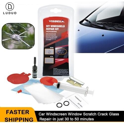 DIY Car Windshield Repair Kits Window Repair Tools Windscreen Glass Scratch Crack Restore Window Screen Polishing Auto Glasses