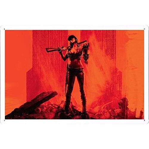 Decor Tin Sign Metal Poster Plate Painted Modern Wall Decoration Art 8"x12" (MAF05472)