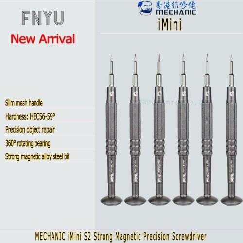 Screwdriver MECHANIC iMini S2 Precision Strong Magnetic High Hardness 360° Rotating Bearing Tools For Phone Camera Glasse Repair