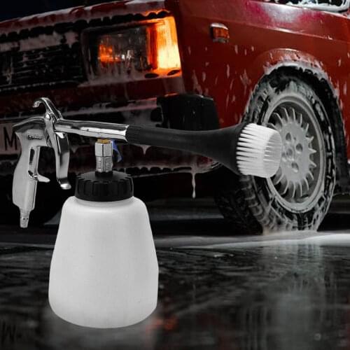 Wash Sprayer & Bottle with Brush Sponge High Pressure Car Interior Exterior Cleaning Tools Car Wash Gun
