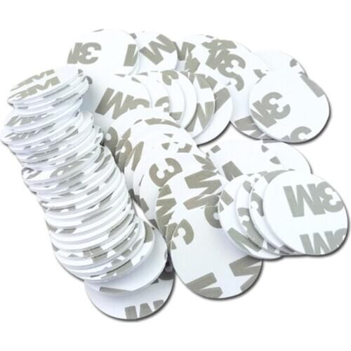 15 Pcs RFID Card Identify IC Card 13.56 MHZ/125 KHZ Round Coin Card Diameter 25mm Access Card Can Be Used Attendance System