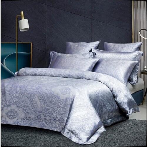 Luxury Jacquard Bedding Set King Size Duvet Cover Bed Linen Queen Comforter Bed Gold Quilt Cover High Quality For Adults