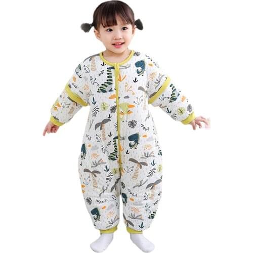 New Born Sleeping Bag Cartoon Slaapzak Baby Removable Sleeve Autumn Winter Bag Sac de couchage bebe Toddler Sleepwear Neonato