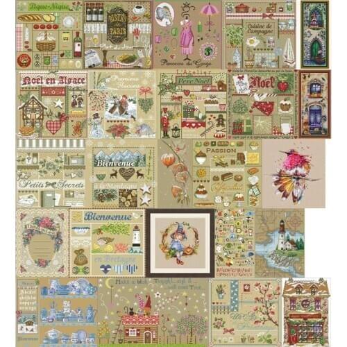 Light coffee fabric 2 Counted Cross Stitch 11CT 14CT 18CT 28CT DIY Chinese Cross Stitch Kits Embroidery Needlework Sets