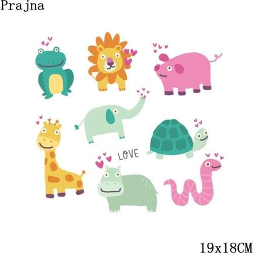 Cat Pattern Anime Iron On Transfer Patch For Children DIY Accessory Decoration Print On T-shirt Jeans Childrens Gift D