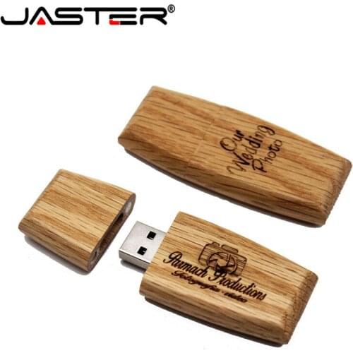 JASTER New promotion Wooden bamboo Pig kidney USB flash drive usb 2.0 4gb/8gb/16gb/32gb creativo personal LOGO Memorial gift