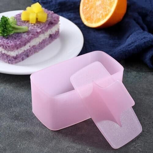 Japanese Kitchen Bento Accessory Kid Food Supplement Bento Tool Rectangular DIY Sushi Mold Tools Rice Ball Food Press Maker