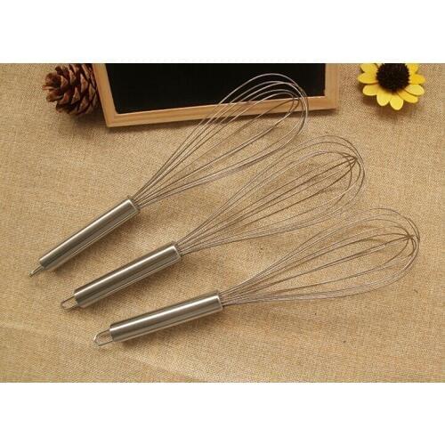 1PC 12inch High Quality Stainless Whisk Mixer Hand Egg Cream Stirrer Kitchen Essential Sauce Shaker Cake Baking J0556