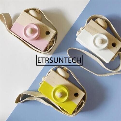 30pcs Vintage Camera Wood Kids Toy Gifts Birthday Christmas Party Favors Photo Decor Home DIY Decor