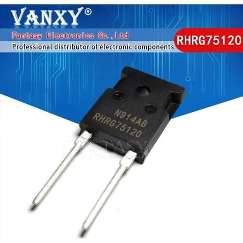 5pcs RHRG75120 TO-247-2 75120 TO247-2 75A 1200V