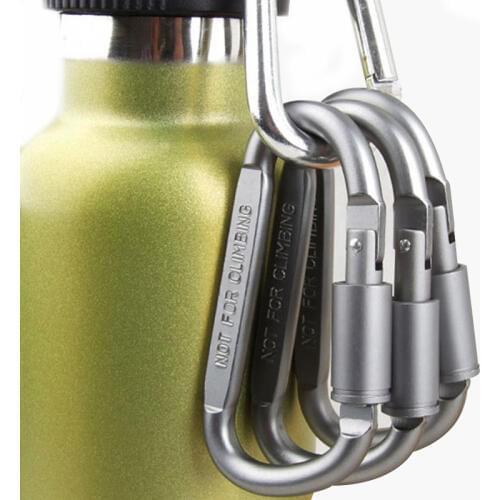 Alloy Aluminum Survival Gear Mountaineering Hook Mosqueton Carabiner Climbing Travel Hooks Kit Camping Equipment