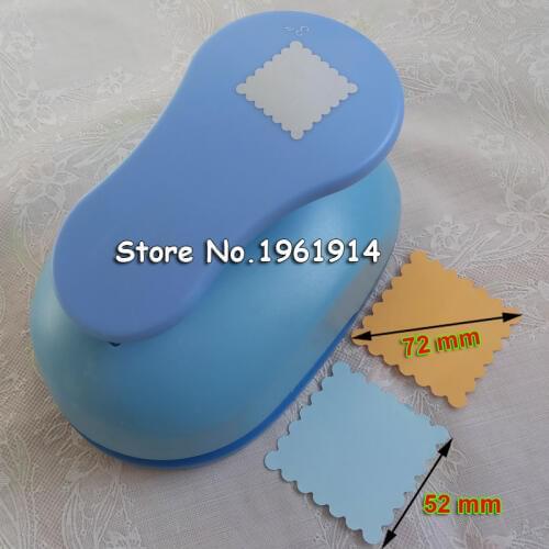 Free shipping 3 inch (about 5.2cm) square flower paper punches eva foam punch craft punch for scrapbooking