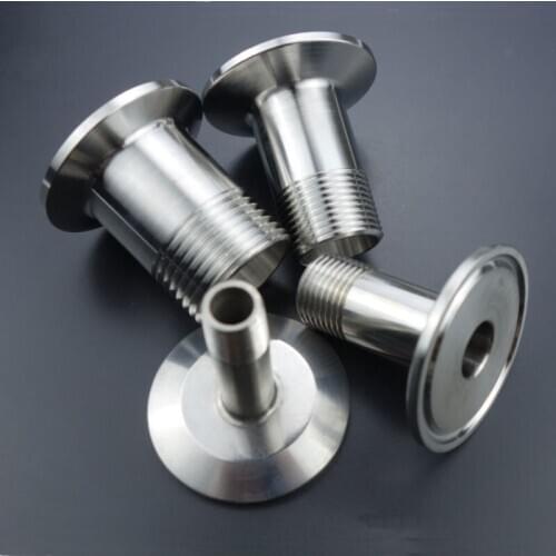 DN15 - DN50 304 Sanitary Stainless Steel Male Threaded Pipe Fitting Thread Ferrule