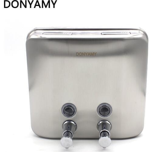 DONYUMMYJO Bathroom Wall Mounted Liquid 1500ml Stainless Steel 304 Soap Dispenser