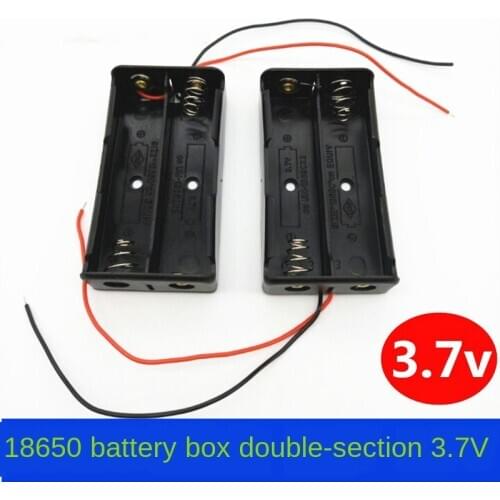 Double-Section 18650 Cell Box 3.7V Lithium Battery Series 8650 Cell Box 2 Section 3.7V Output Two