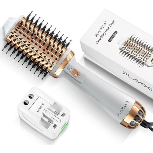 Hair Dryer Brush Hot Air Brush Hair Straightener Styler And Volumizer Curler Comb Roller One Step Electric Ion Blow Dryer Brush