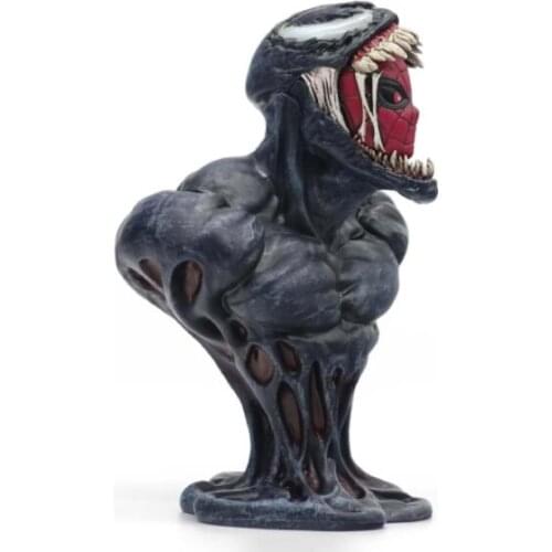 Marvel Character Venom Let There Be Carnage Spiderman Bust Figure Model Toys 16cm
