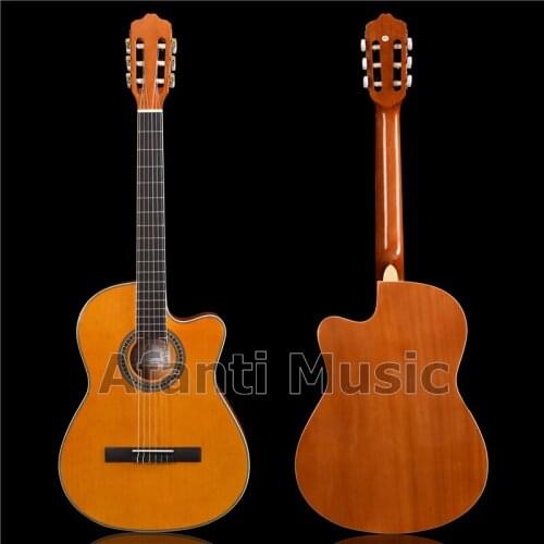 Afanti Music 39 Inch Spruce top Classical Guitar (AEC-330)