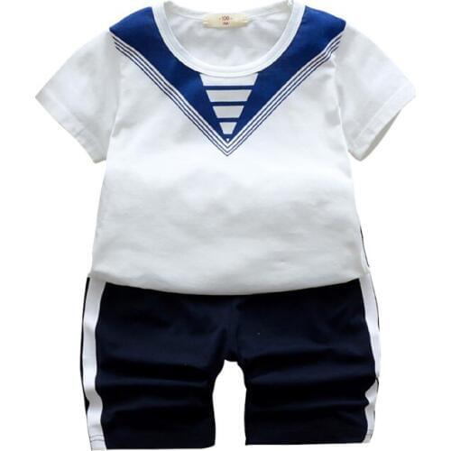 Children Clothes Set 1-5T Summer Girls Boys Clothes 2Pcs Toddler Kids Baby T-shirt Tops Shorts Casual Outfits