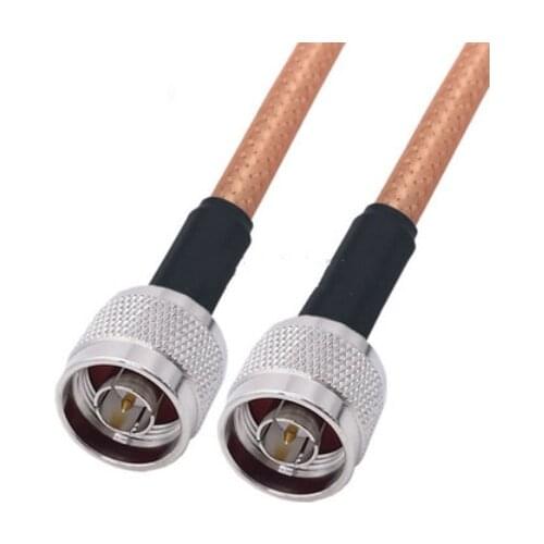 Brown RG142 Cable N Male to N Male Connector RF Coaxial Jumper Pigtail Cable