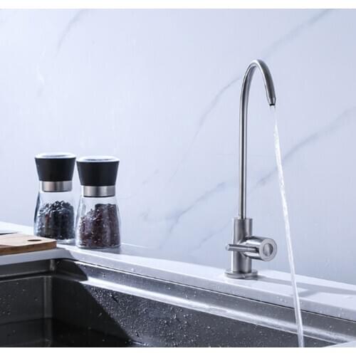 1/4" stainless steel kitchen sink water purifier faucet reverse osmosis RO drinking water filter faucet