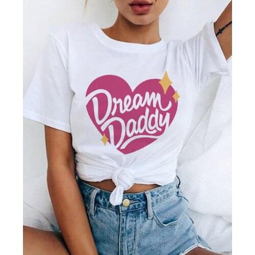 Summer Sugar Daddy T shirt Women Clothing Tees Tops Graphic Female Ladies T-Shirt Tumblr T-shirts Top Tees Femme