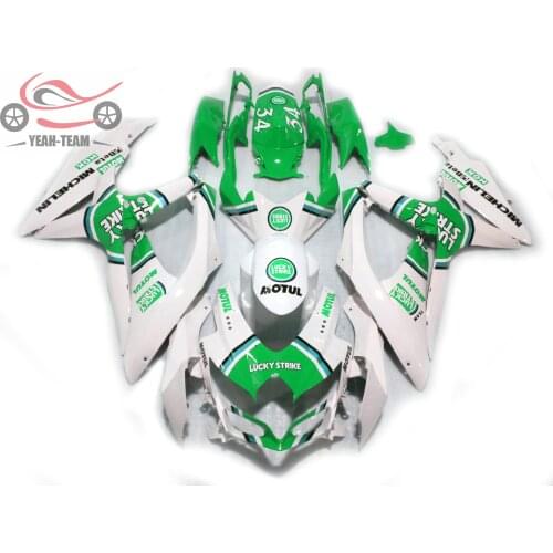 Injection molding fairings for SUZUKI K8 GSXR750 600 2008 2009 2010 Lucky Strike body repair fairing kits GSXR600 GSX R750 08-10
