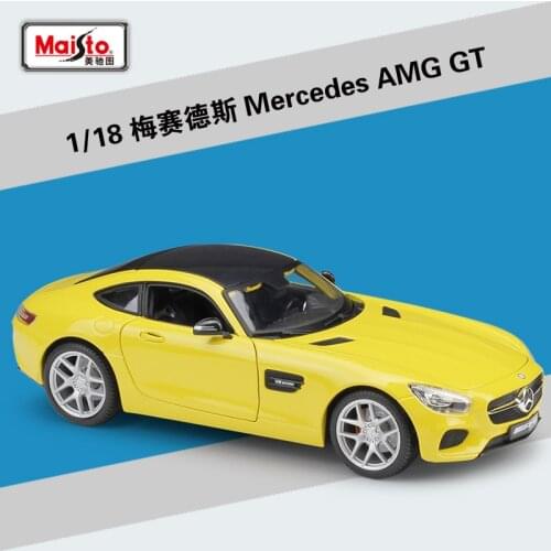 Maisto Diecast 1:18 Mercedes Benz AMG GT/SLS/500K Sports Car Metal Model Car Supercar Alloy Toys For Children Gifts Collection