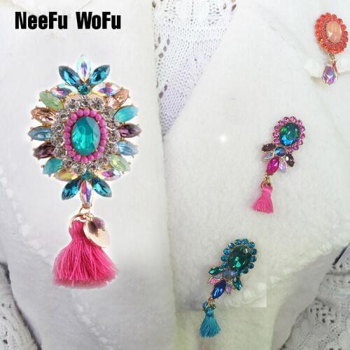 NeeFu WoFu Flower Brooches For Clothes