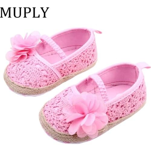 New Fashion Baby Girls Kids Floral First Walkers Infant Toddler Princess Soft Sole Shoes Sneakers Prewalker Big Flower Shoes