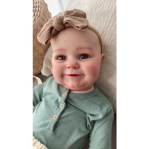 NPK 60CM High Quality Doll Maddie Huge Size Baby Reborn Toddler Popular Girl Doll Soft Cuddle Body