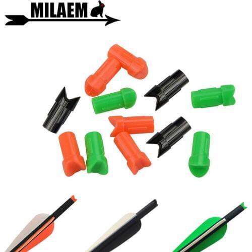 50/100pcs Archery Crossbow Arrow Nock Half-moon Nock Arrow Tails OD8.8mm ID7.6mm Crossbow Arrow Hunting Shooting Accessories