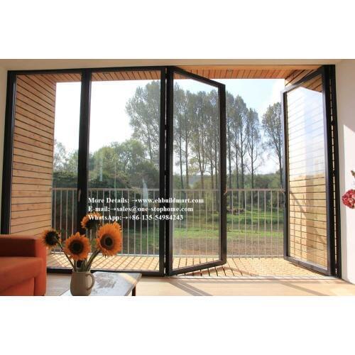 Hurricane Proof Double Glazing Aluminum Folding Door,Multi-Leaf Door
