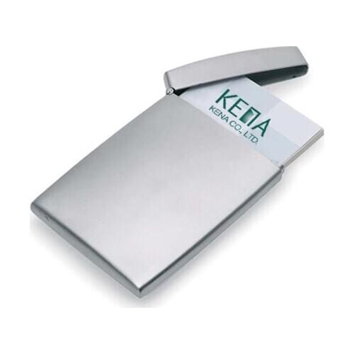 Stainless Steel Business Card Holder Silver Credit Card ID Pocket Storage