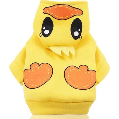 PUOUPUOU Funny Cartoon Dog Clothes Winter Warm Pet Clothes Cute Dog Jacket Coat Hoodies for Small Medium Dogs Outfit XS-2XL