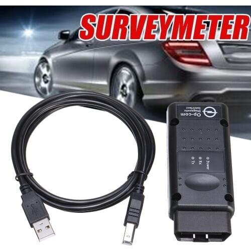 1pc OP-COM Car Auto Firmware V1.7 2014V Can OBD2 Adapter For Opel Vectra-C Astra-H Zafira-B Single Layer PCB Diagnostic Tool