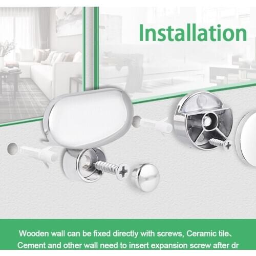 1Pc Bathroom Mirror Fixed Accessories Advertising Plate Glass Clamp Fixed Clip Mirror Fixed Fitting