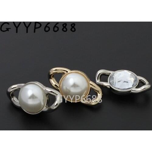 10-30-100pcs 2 kinds of 29x16mm 5mm inner 1/4'' new arrive pearl bags connector buckle for chains bag purse hardware